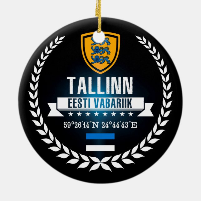 Tallinn Ceramic Ornament (Back)