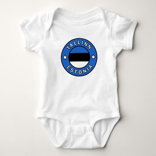Tallinn Estonia Baby Bodysuit (Front)