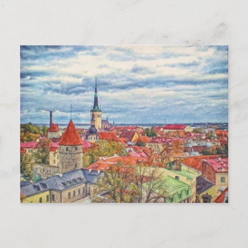 Tallinn Estonia by Shawna Mac Postcard