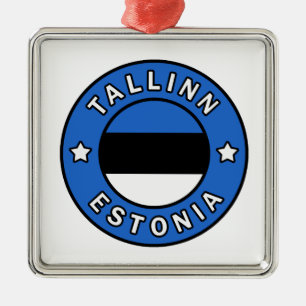 Tallinn Estonia Metal Ornament