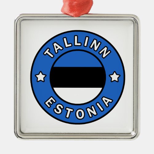 Tallinn Estonia Metal Ornament
