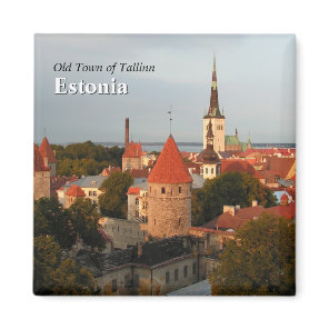 Tallinn Old Town Estonia Magnet