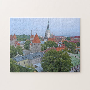 Tallinn towers view puzzle