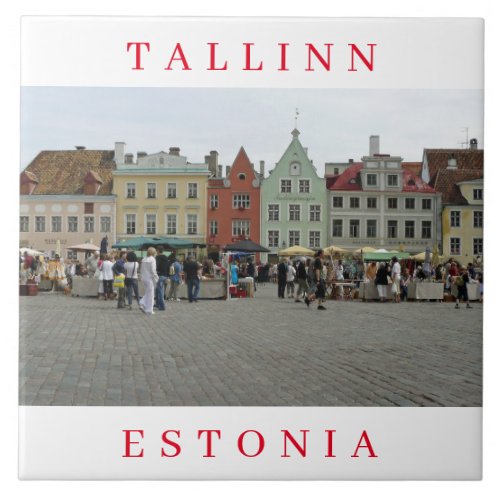 Tallinn Town Hall Square ceramic tile
