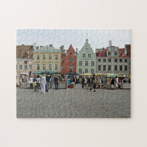 Tallinn Town Hall Square view puzzle