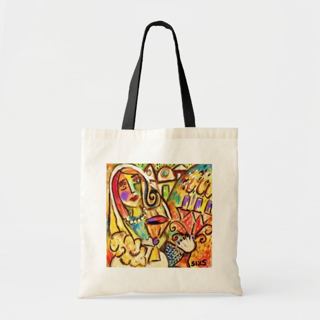Tallis Tote Bag: Jewish Day Of Rest Shabbat Shalom (Front)