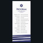Tallit Bar Mitzvah Program<br><div class="desc">Contemporary take on the traditional tallit makes this a modern and elegant bar mitzvah invitation. See all rest of the matching pieces in this collection. Write to me at hello@mistyqe.com for quotes on other matching pieces or customization requests.</div>