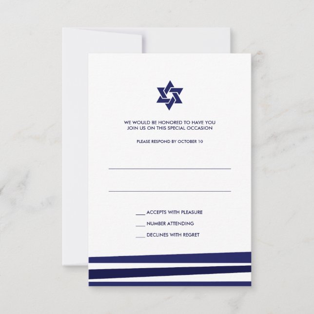 Tallit Bar Mitzvah RSVP (Front)