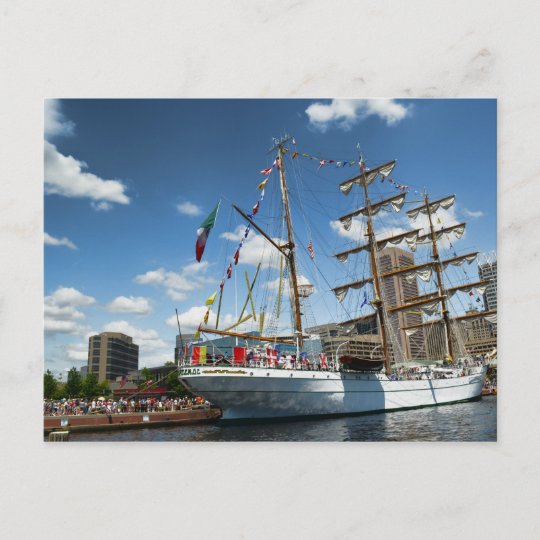 Tallships in Baltimore Postcard | Zazzle.com