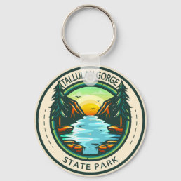 Tallulah Gorge State Park Georgia Badge Keychain