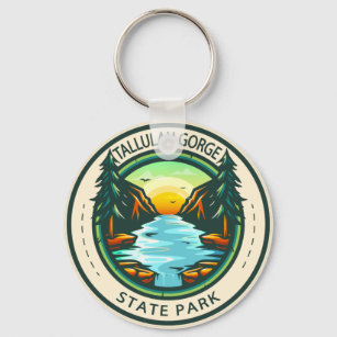 Tallulah Gorge State Park Georgia Badge Keychain