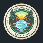 Tallulah Gorge State Park Georgia Badge Magnet<br><div class="desc">Tallulah Gorge State Park illustration in a badge style circle.</div>
