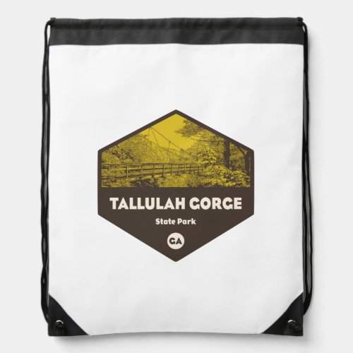 Tallulah Gorge State Park Georgia Drawstring Bag