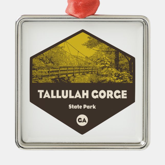Tallulah Gorge State Park Georgia Metal Ornament (Front)