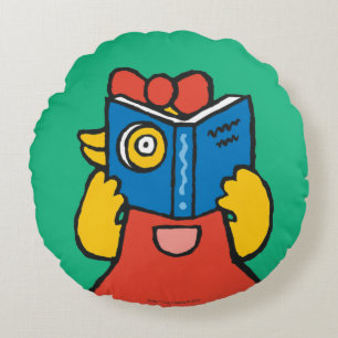 Tallulah Makes a Funny Face Round Pillow