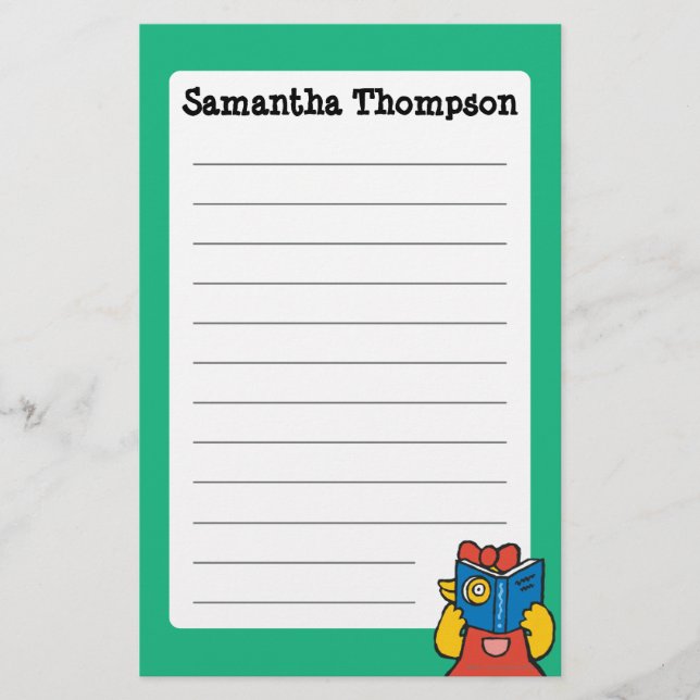 Tallulah Makes a Funny Face Stationery (Front)