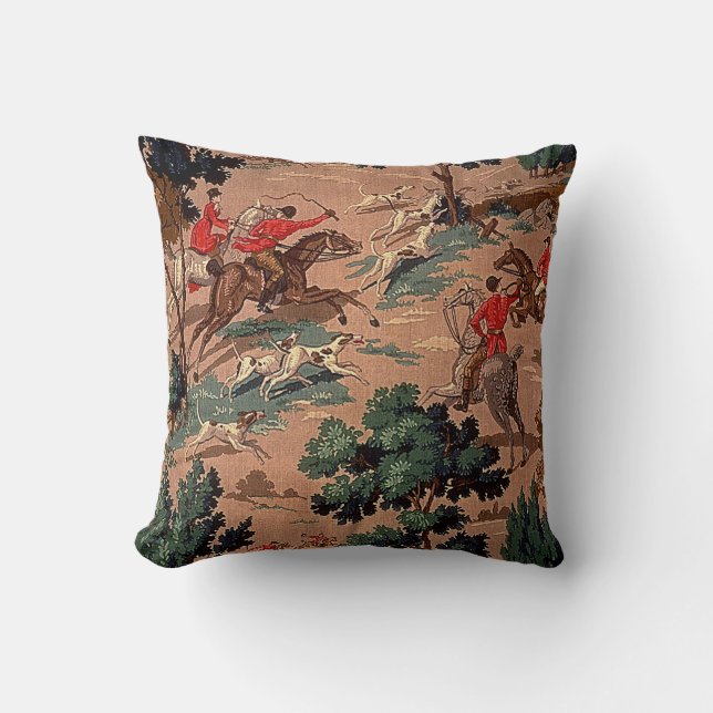 TALLY HO THROW PILLOW (Front)