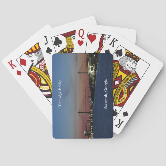 Talmadge Bridge playing card (Back)