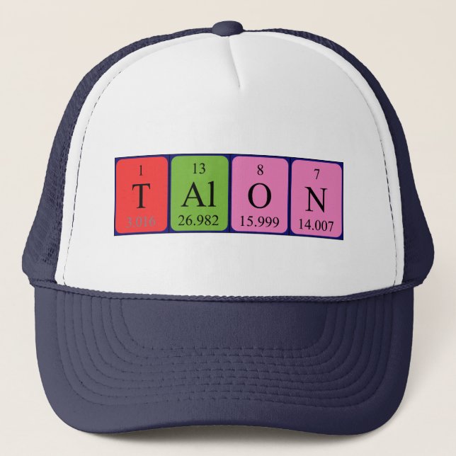 Talon periodic table name hat (Front)