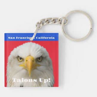 Talons Up! 1776–2026 Eagle • Double-Sided Pride Keychain
