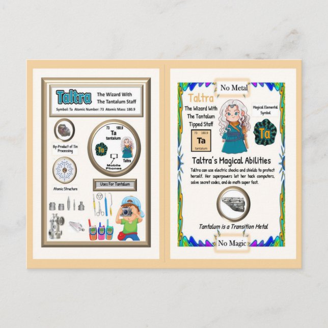 Taltra Wizard - Tantalum Element Postcard (Front)