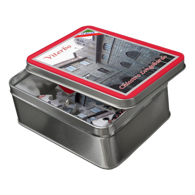 taly - Lazio - Longobard Cloister - Jigsaw Puzzle (Lid Open)