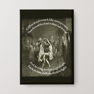 Tam O Shanter Burns Night Quote In Grey Button