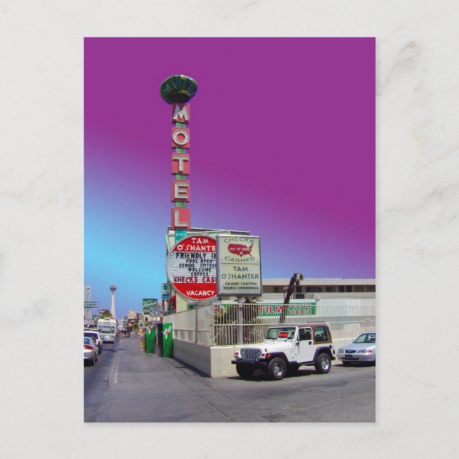 Tam O'Shanter Motel Las Vegas Postcards (Front)