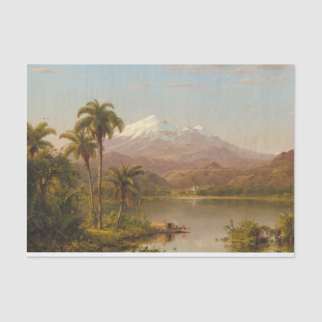 Tamaca Palms by Frederic Edwin Church Tissue Paper (Front)