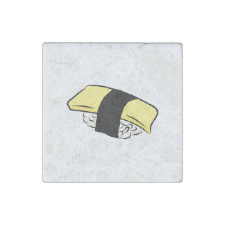 Tamago Sushi Eggroll Sushi Maki Japanese Food Love Stone Magnet
