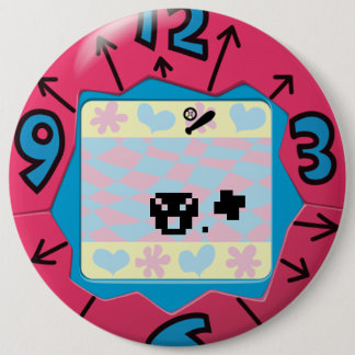 Tamagotchi badge. button