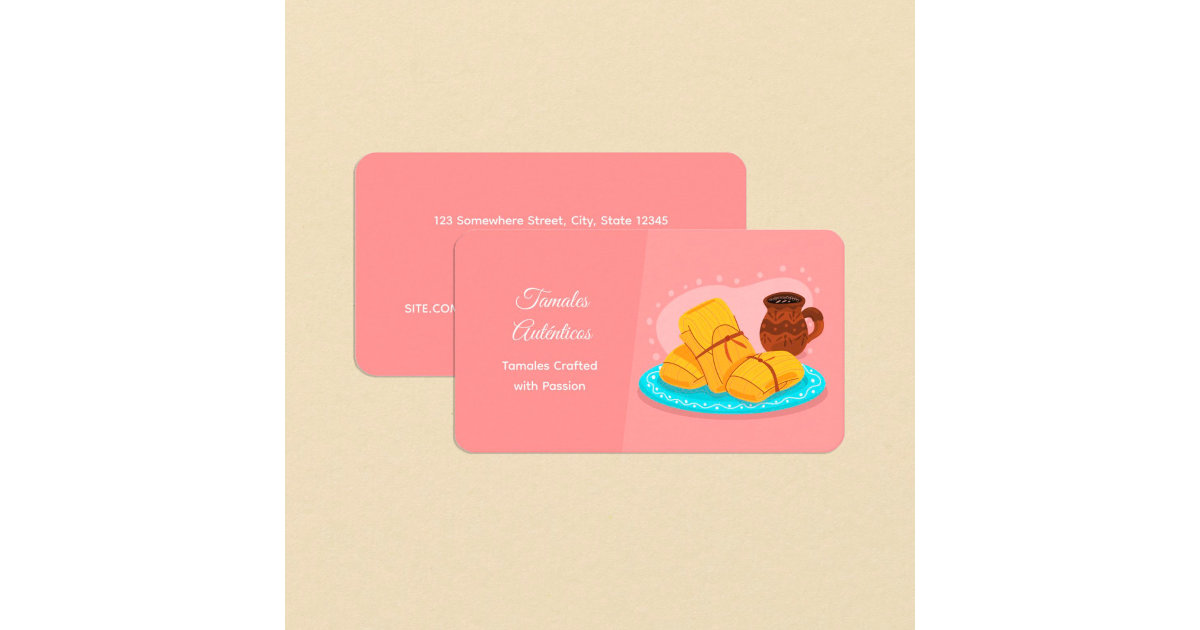 Tamales Business Card | Zazzle