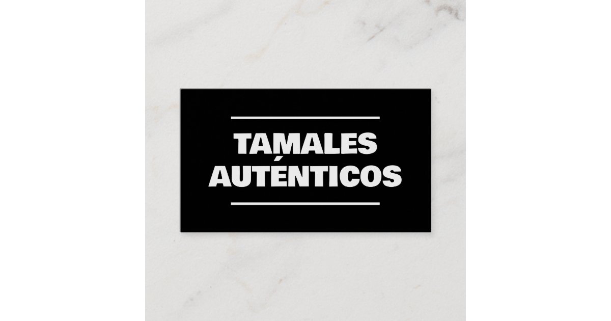 Tamales Business Card | Zazzle