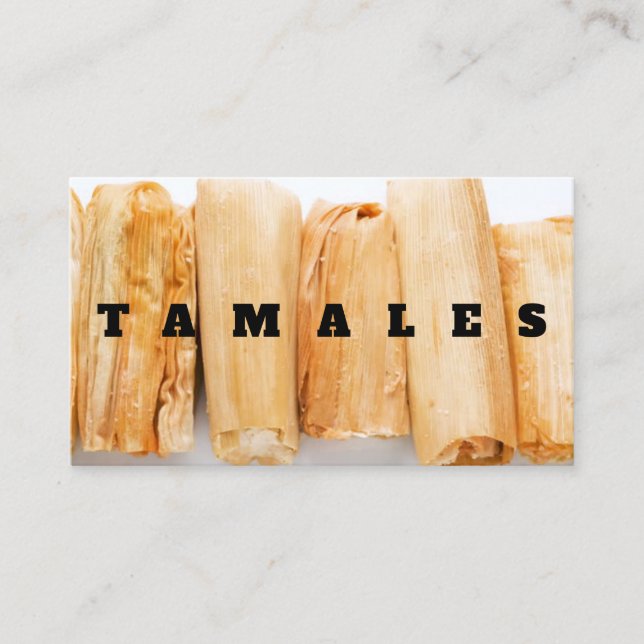 Tamales Business Card (Front)