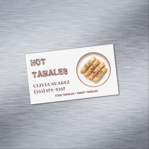 Tamales Business Card Magnet