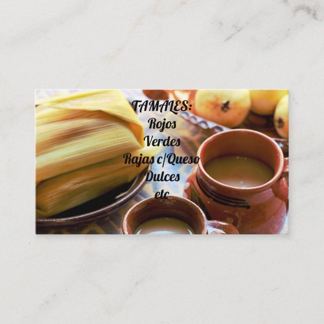 Tamales Business Cards  (Front)