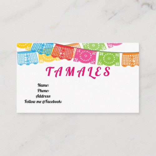 Tamales Business Cards 