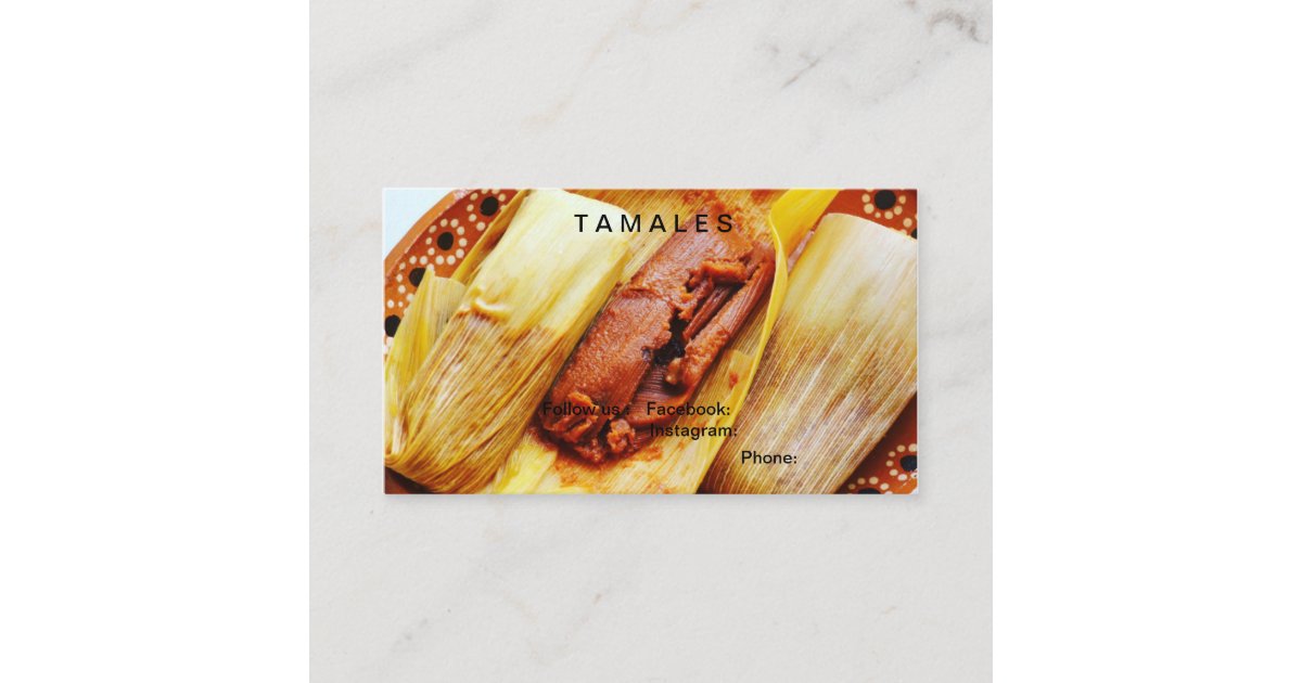 Tamales Business Cards | Zazzle