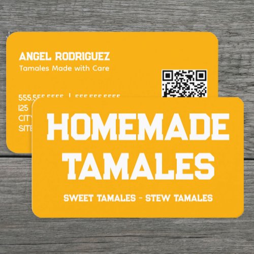 Tamales Custom QR Business Card