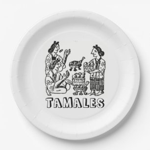 Tamales (Florentine Codex, 16th century) Paper Plates