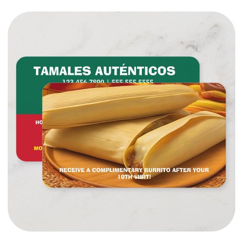 Tamales Loyalty Card