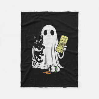 Tamales-over-pumpkin-sce Said What I Said Ghost Bl Fleece Blanket