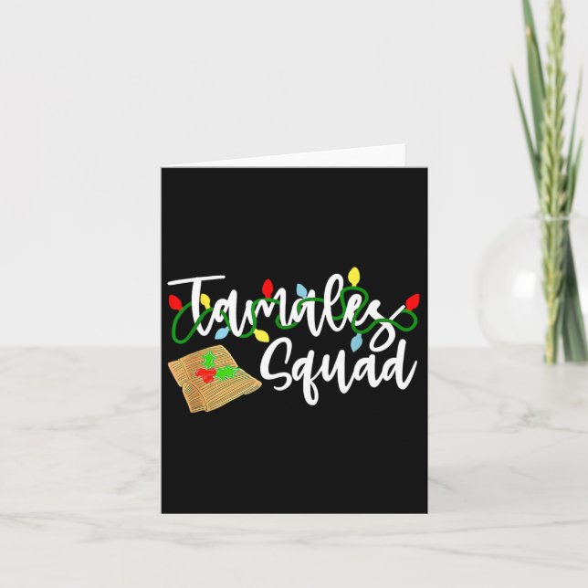 Tamales Squad Tamales Crew Fun Christmas  Card (Front)