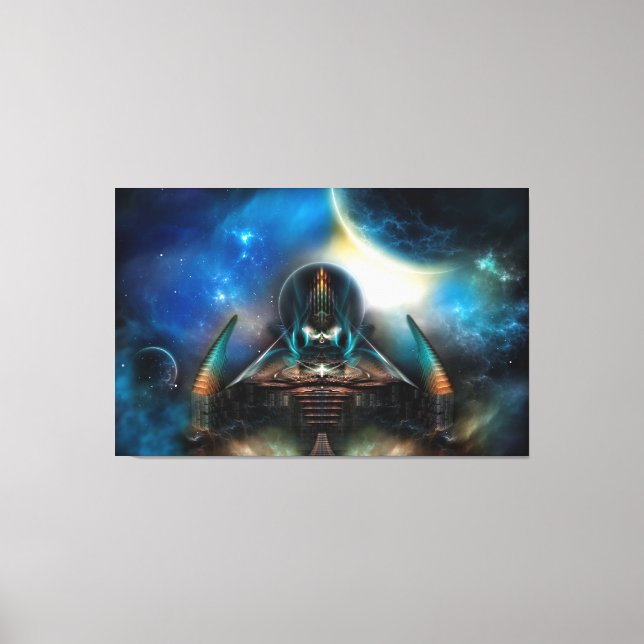 Tamalin 5 Science Fiction Artwork Stretched Canvas Print (Front)