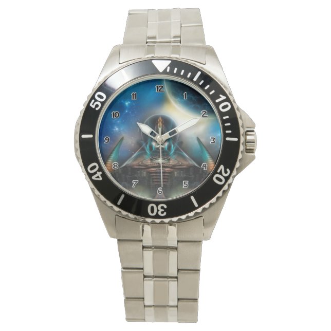 Tamalin 5 Science Fiction Artwork Wrist Watch (Front)