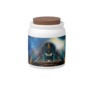 Tamalin 5 Science Fiction Fractal Artwork Candy Jar