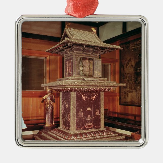 Tamamushi shrine from the Horyu Ji Temple Metal Ornament (Front)