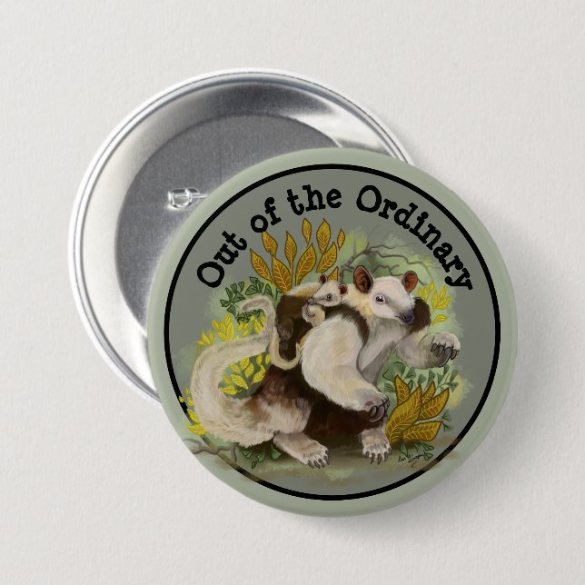 Tamandua Anteater Button (Front & Back)