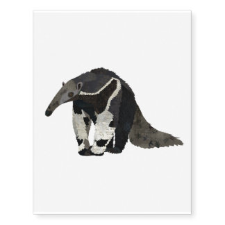 TAMANDUA ANTEATER TEMPORARY TATTOOS