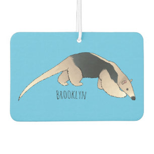 Tamandua cartoon illustration air freshener